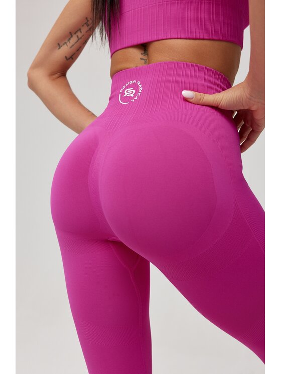 ROUGH RADICAL ROUGH RADICAL Legginsy SEAMLESS LINEA Różowy Slim Fit