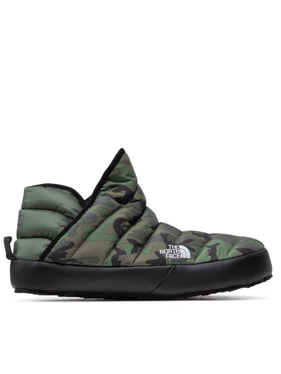 Papuci de casă The North Face Thermoball Traction Bootie NF0A3MKH28F1 Thyme Brushwood Camo Print/Tnf Black