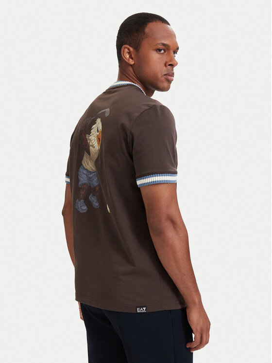 EA7 Emporio Armani EA7 Emporio Armani Tricou 7M002131 AF12957 U6027 Maro închis Regular Fit