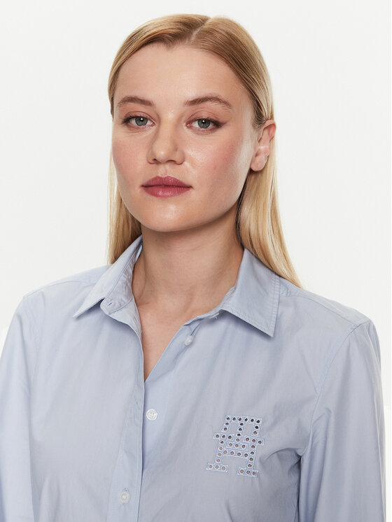 Tommy Hilfiger Tommy Hilfiger Koszula WW0WW38615 Niebieski Regular Fit