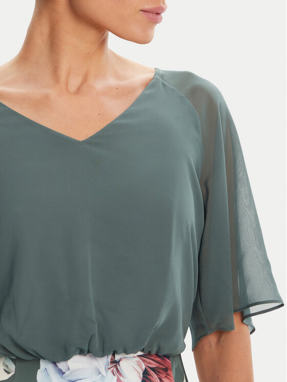 Swing Swing Abito da cocktail 5AE28900 Verde Slim Fit