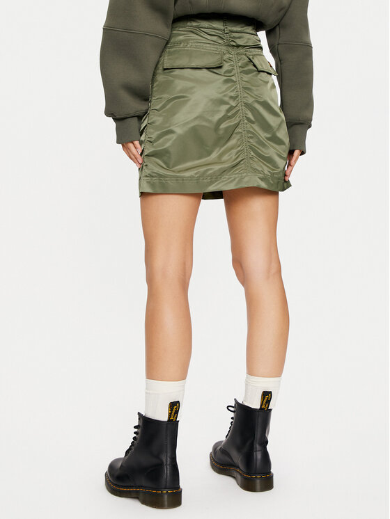 Alpha Industries Alpha Industries Spódnica mini 148066 Zielony Regular Fit