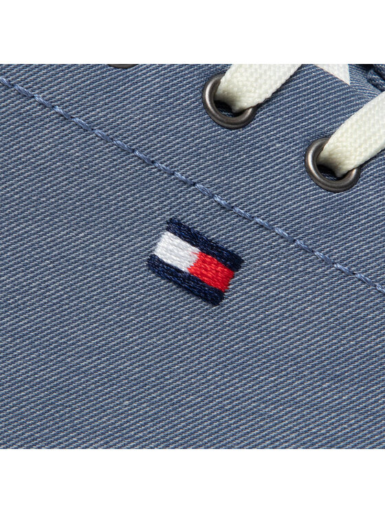 Tommy Hilfiger Tommy Hilfiger Sneakersy Essential Chambray Vulc FM0FM03993 Niebieski