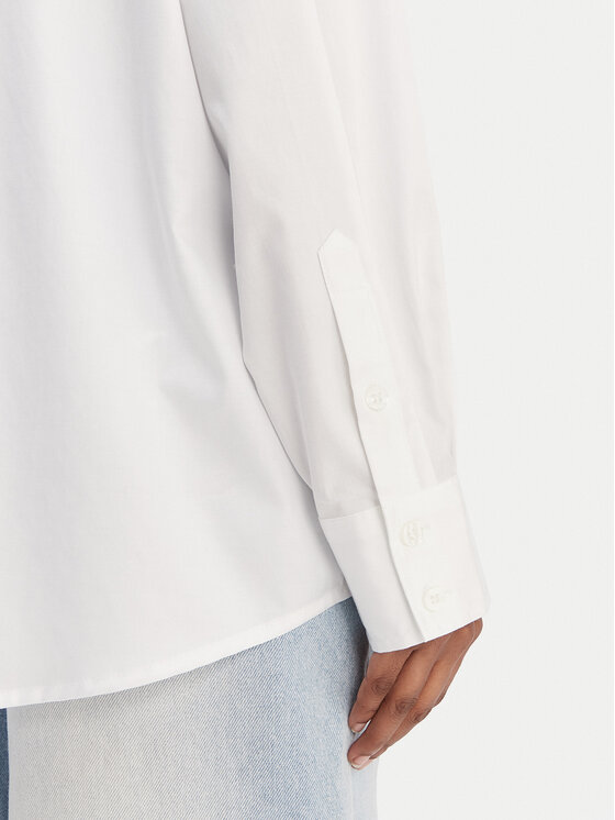 Guess Guess Marškiniai W6RH57 WAF10 Balta Oversize