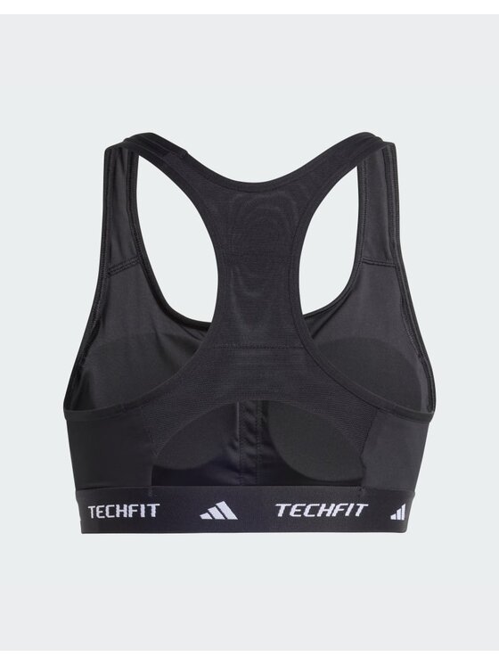 adidas adidas Biustonosz sportowy TECHFIT Czarny