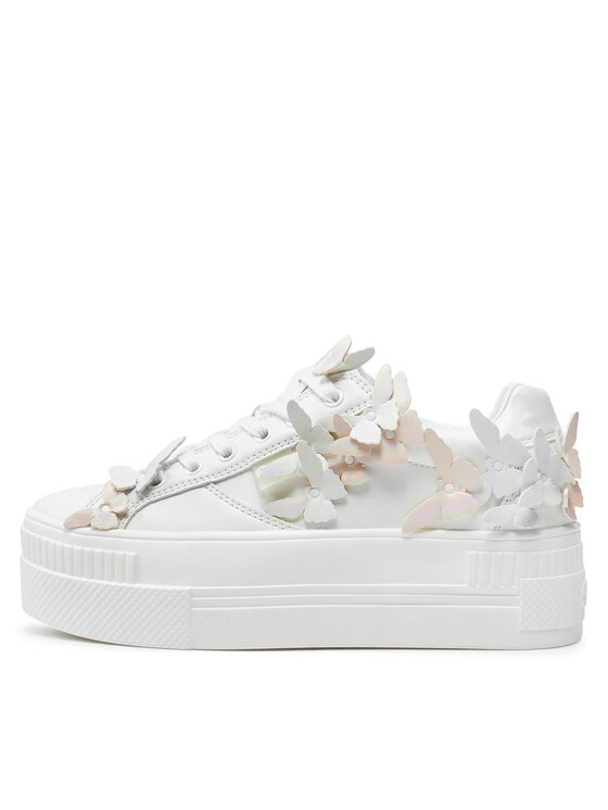Buffalo Buffalo Sneakersy Paired Butterfly 1636137 Biały