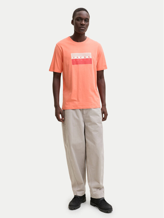 Jack & Jones Jack & Jones Тишърт Fusion Dots 12289863 Розов Regular Fit