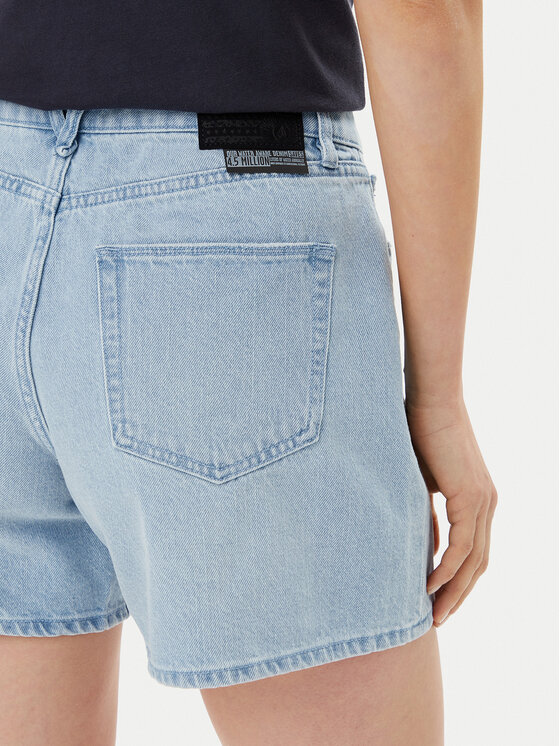 Volcom Volcom Pantaloni scurți de blugi Stoned B2012500 Albastru Boyfriend Fit