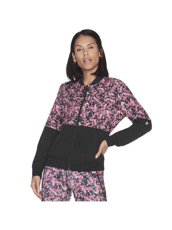 Bluza Skechers, Rozmiar L, Różowy, Skechers Fantasy Fields Reversible Bomber Jacket