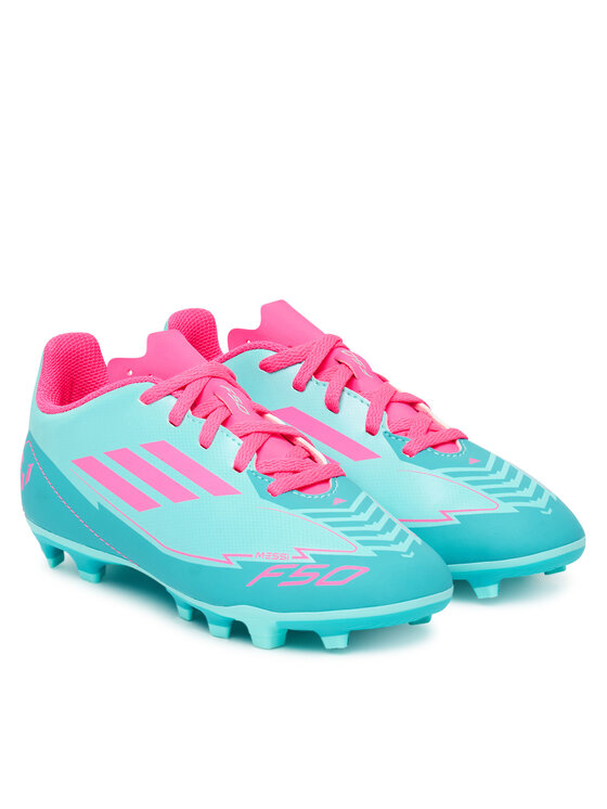 adidas adidas Čevlji za nagomet F50 Club Messi Firm/Multi-Ground IH0932 Turkizna