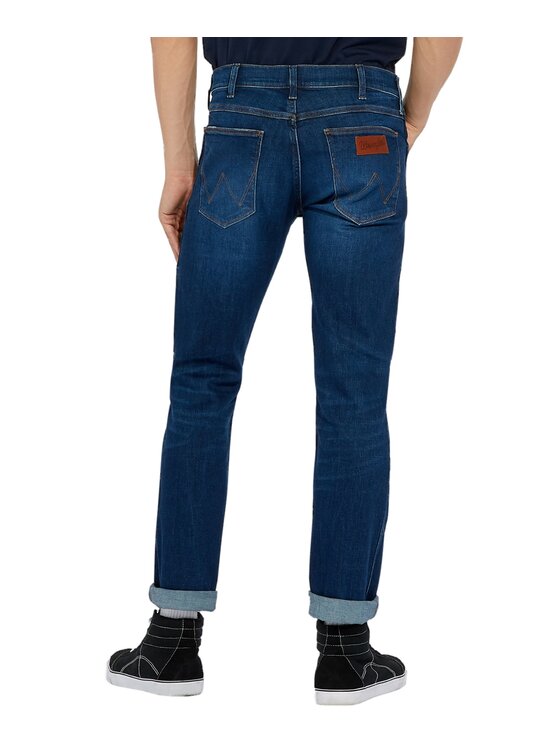 Wrangler Wrangler Jeansy Greensboro Granatowy Straight Leg