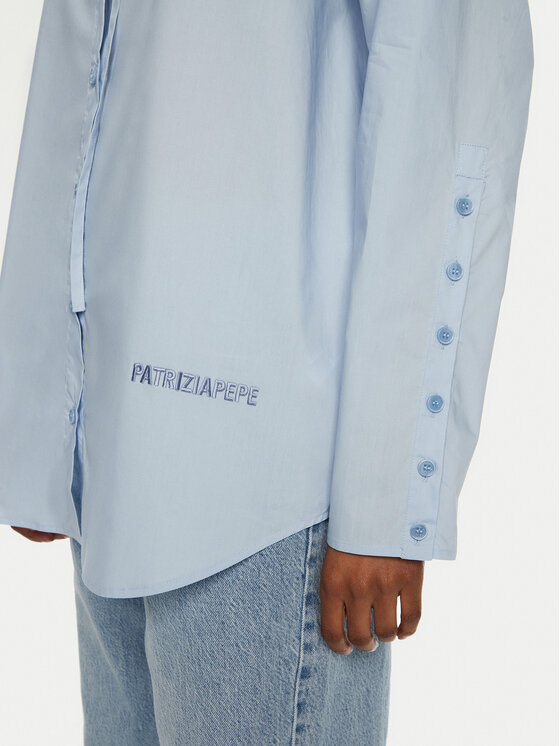 Patrizia Pepe Patrizia Pepe Košile 8C0742/AH74-CA38 Světle modrá Regular Fit