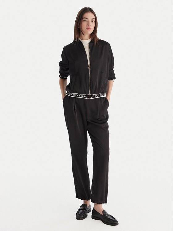 Liu Jo Sport Liu Jo Sport Світшот TF5191 T004A Чорний Regular Fit