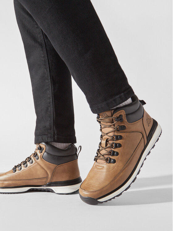 Kappa Kappa Schnürstiefeletten Logo Monsi Md 304SHK0 Braun
