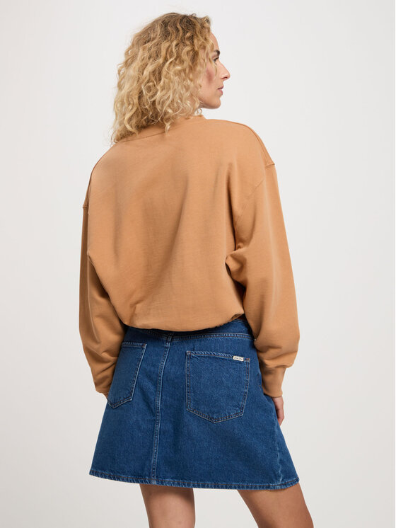 Cross Jeans Cross Jeans Bluza 65425-082 Brązowy Regular Fit