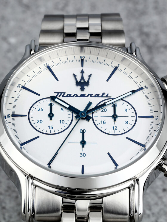Maserati Maserati Zegarek Epoca R8873618034 Srebrny