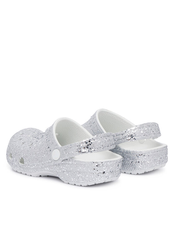Crocs Crocs Ciabatte Classic Dazzle Glitter Clog K 213915 Argento