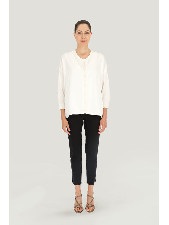 Deni Cler Milano Deni Cler Milano Kardigan T-DC-U306-E2-20-11-1 Écru Oversize