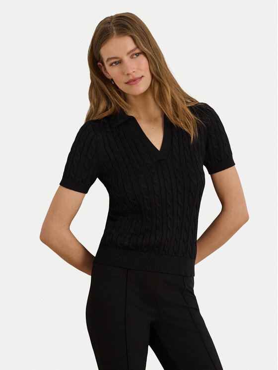 LAUREN RALPH LAUREN Tricou polo 200P14041002 Negru Regular Fit