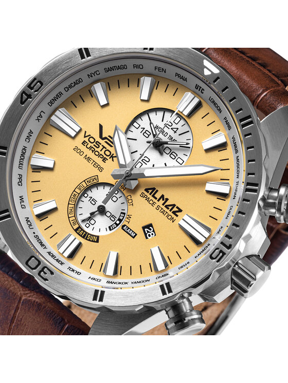 Vostok Europe Vostok Europe Zegarek YM8J-320A655 Brązowy