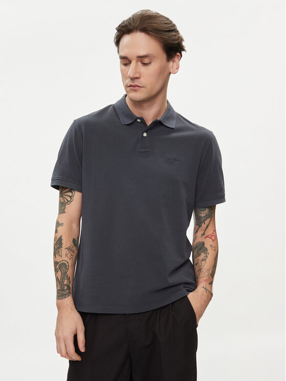 Pepe Jeans Polokošeľa New Oliver Gd PM542099 Tmavomodrá Regular Fit