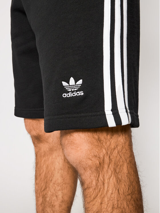 adidas adidas Sportiniai šortai 3-Stripe DH5798 Juoda Regular Fit