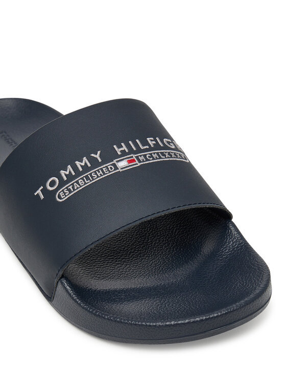Tommy Hilfiger Tommy Hilfiger Šlepetės Raised Pool Slide FM0FM05761 Tamsiai mėlyna