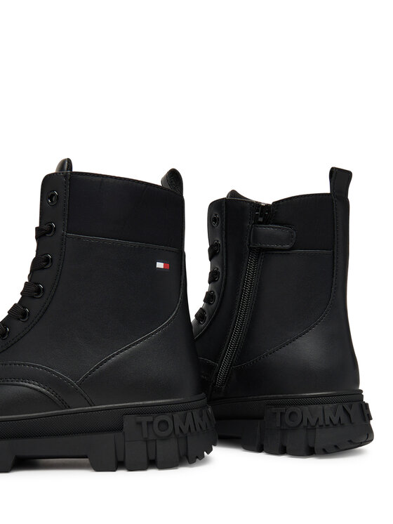 Tommy Hilfiger Tommy Hilfiger Schnürstiefeletten Lace-Up Bootie T3A5-34046-1695 D Schwarz