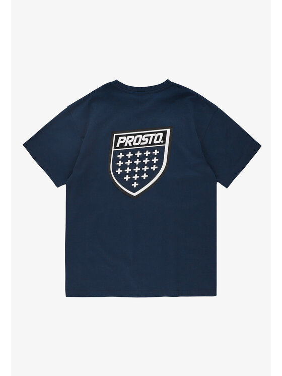 PROSTO. PROSTO. T-Shirt Big Shield KL261MTEE1082 Granatowy Regular Fit