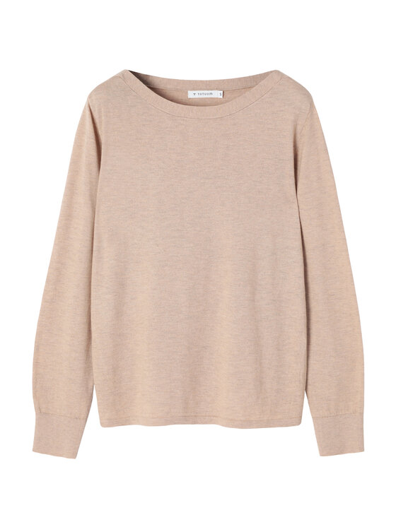TATUUM Tatuum Sweter MOSS Beżowy Classic Fit