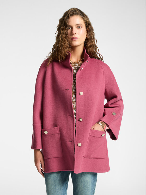 Elena Mirò Elena Mirò Cappotto 8039Z000012N019 Rosa A-Line Fit