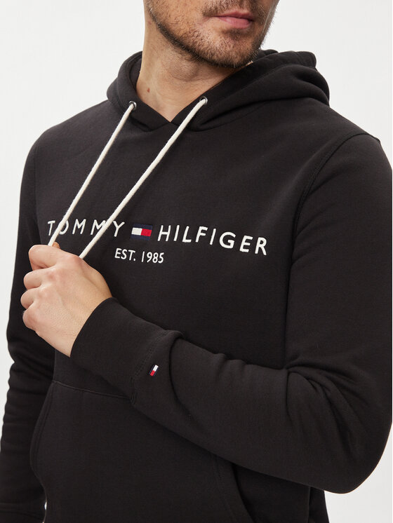 Tommy Hilfiger Tommy Hilfiger Džemperis Core Logo MW0MW10752 Juoda Regular Fit