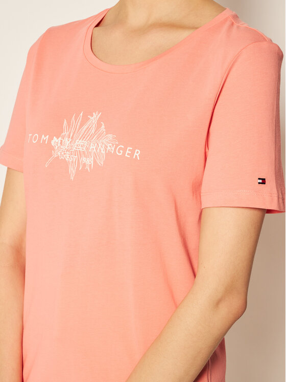 Tommy Hilfiger Tommy Hilfiger Póló Babette WW0WW28299 Rózsaszín Regular Fit
