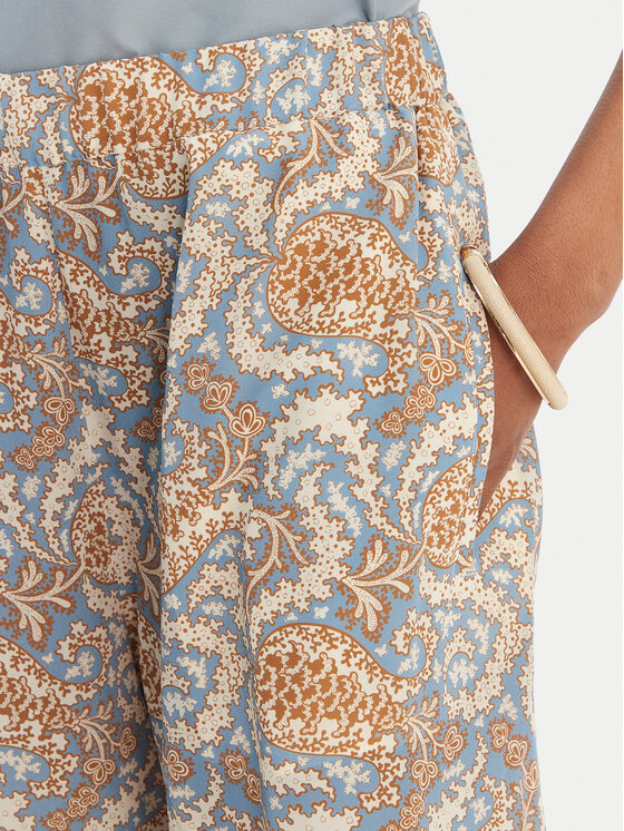 Weekend Max Mara Weekend Max Mara Culottes nohavice Nirvana 2615131132 Modrá Loose Fit