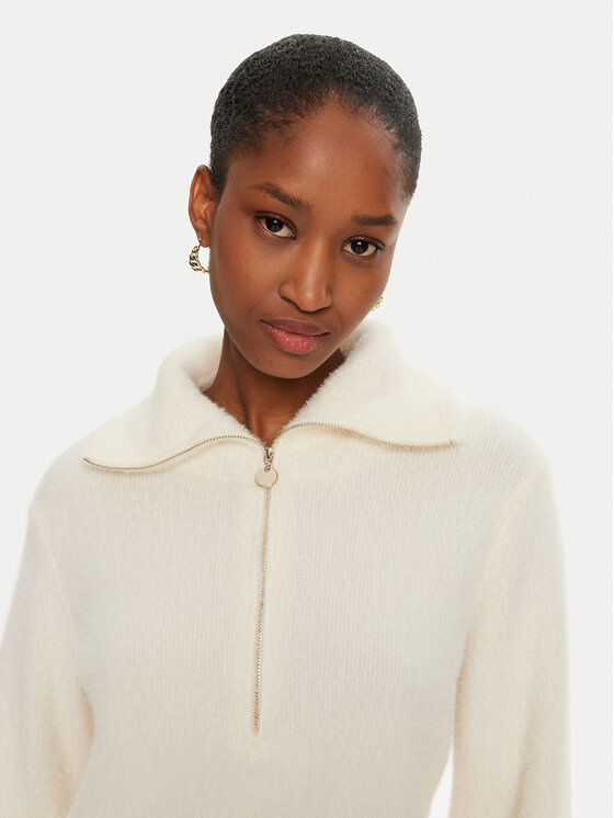 Morgan Morgan Sweter 222-MNOVI Écru Regular Fit