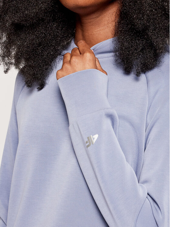 4F 4F Bluza H4L21-BLD017 Niebieski Relaxed Fit
