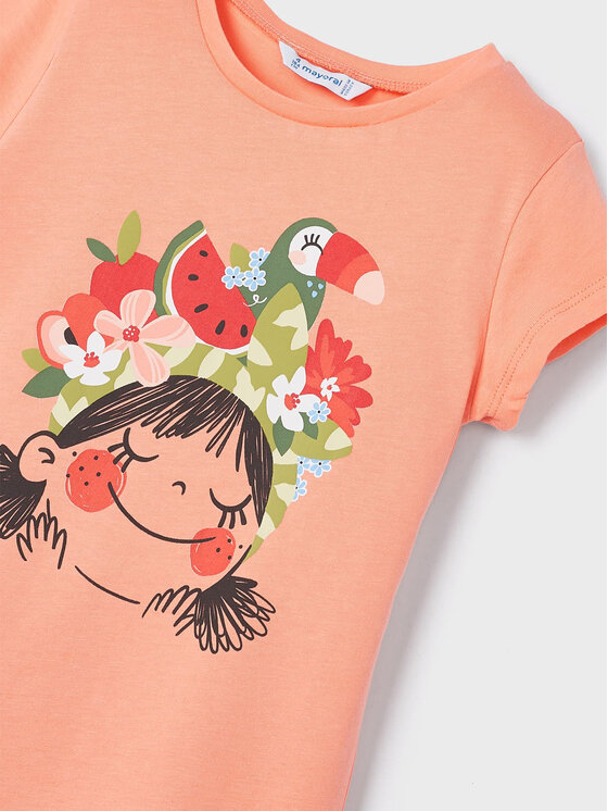 Mayoral Mayoral T-Shirt 3070 Pomarańczowy
