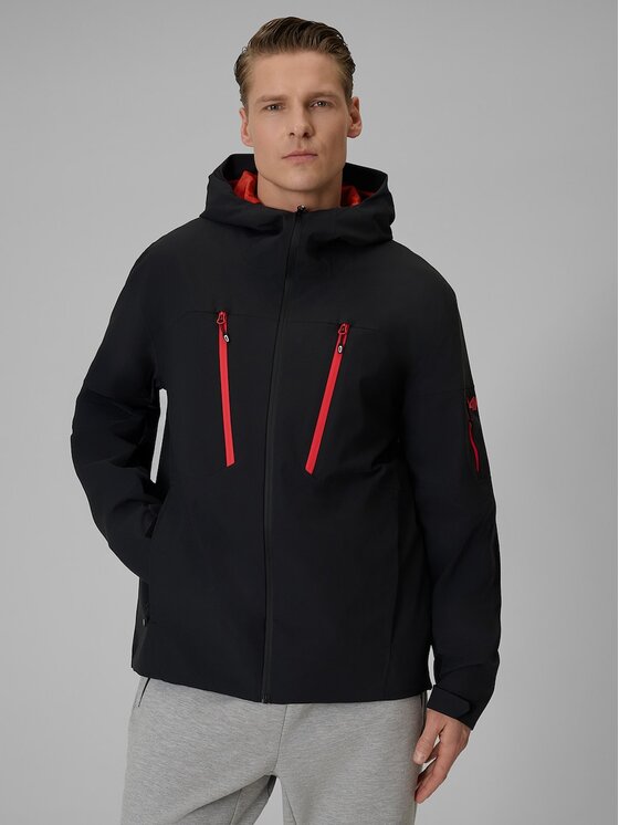 4F 4F Giacca di transizione 4FWSS26TTJAM1122-20S Nero Regular Fit