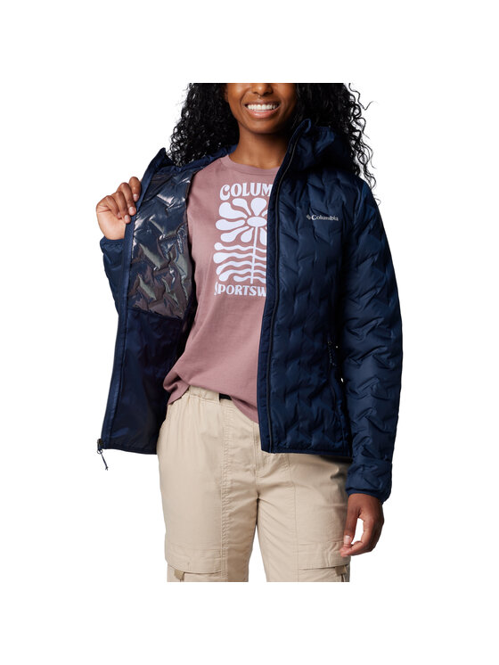 Columbia Columbia Giacca di transizione Delta Ridge II Down Hooded Jacket Blu scuro Regular Fit