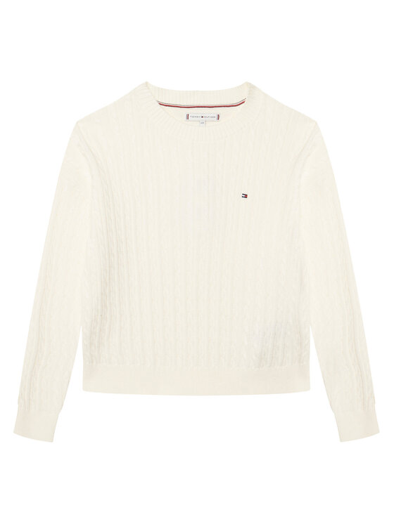 Tommy Hilfiger Tommy Hilfiger Pullover KG0KG08848 Écru Regular Fit