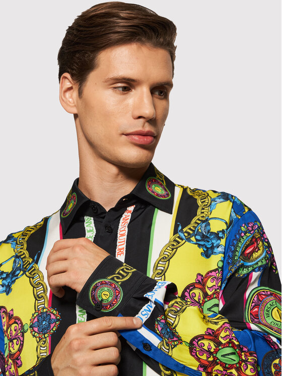 Versace Jeans Couture Versace Jeans Couture Marškiniai Regalia Baroque 71GAL2R9 Spalvota Regular Fit
