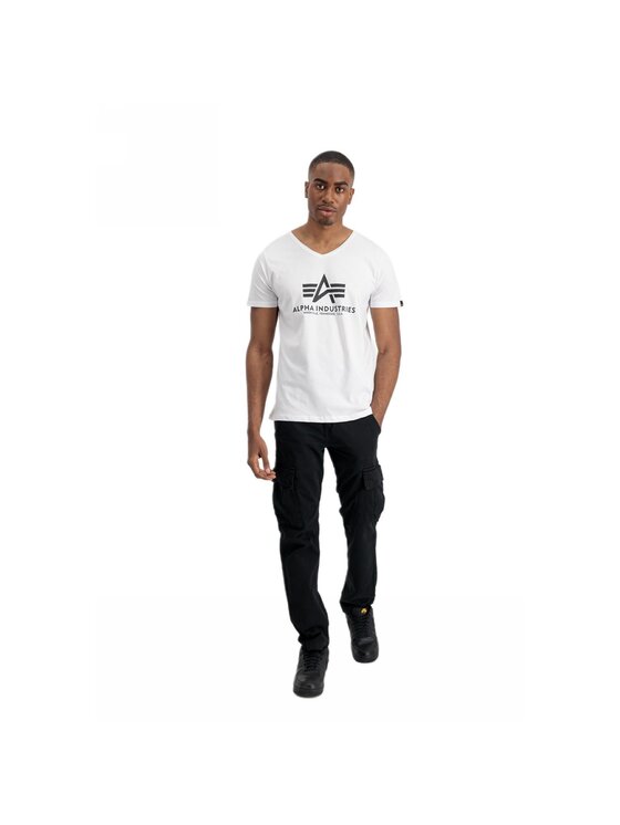 Alpha Industries Alpha Industries T-Shirt AI.106512-09 Bílá Basic Fit
