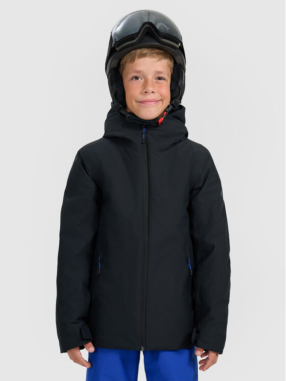 4F 4F Kurtka narciarska BASIC SKI Czarny Regular Fit