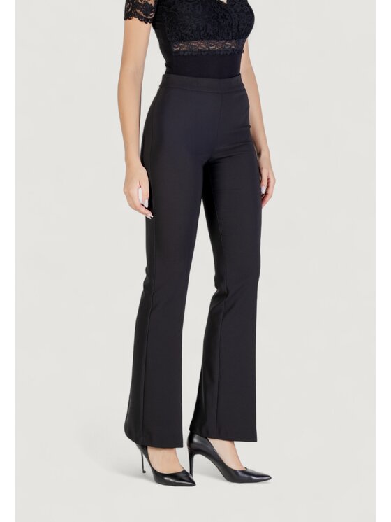 Rinascimento Rinascimento Pantaloni palazzo CFC0125412003 Nero Palazzo Fit