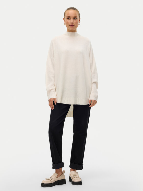 Vero Moda Vero Moda Džemper Plaza 10290784 Bež Loose Fit