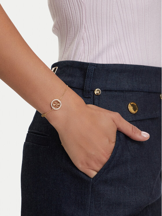 Guess Guess Náramok JUBB02137JW-YG-S Zlatá