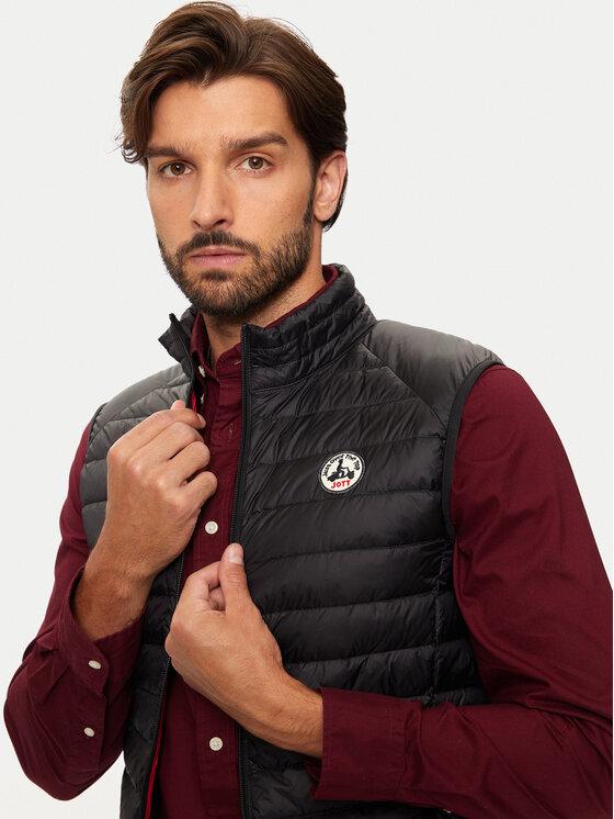Jott Jott Γιλέκο Tom P000MDOW04 Μαύρο Slim Fit