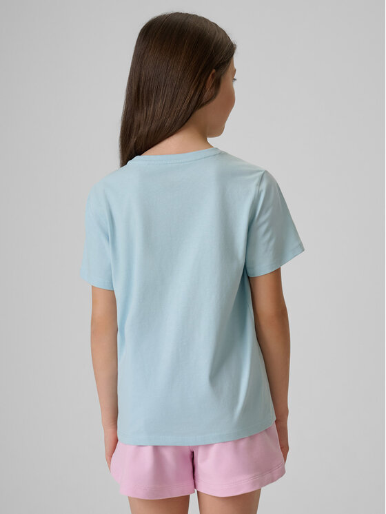 4F 4F T-Shirt SUMMER SPLASH Niebieski Regular Fit