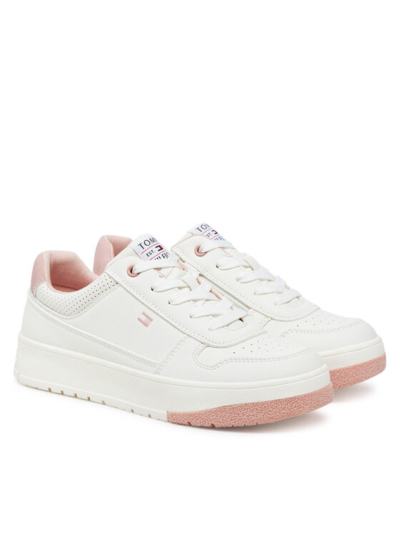 Tommy Hilfiger Tommy Hilfiger Sneakers Low Cut Lace-Up Sneaker T3A9-33740-1355 S Bianco