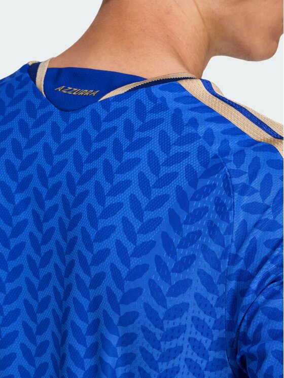 adidas adidas Koszulka techniczna Włochy Błękitny Slim Fit